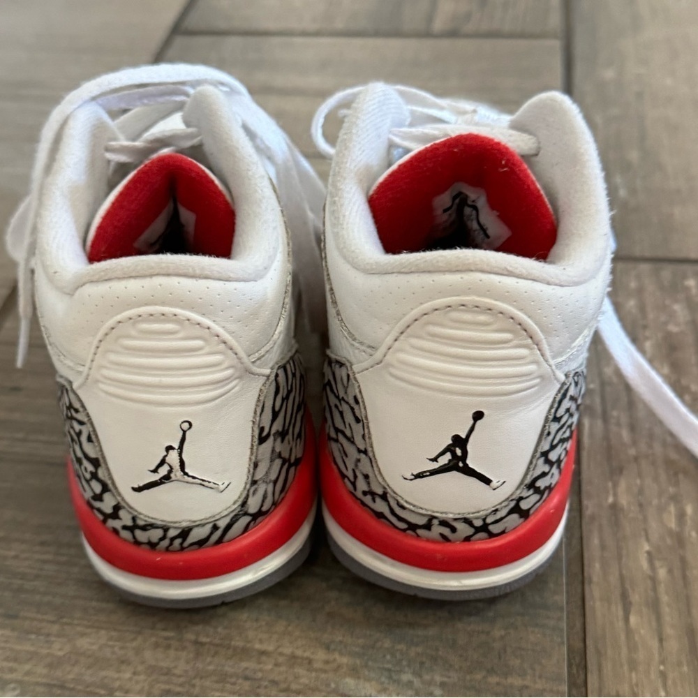 Air Jordan 3 Retro PS 'Cardinal Red' size 1.5Y - Picture 6 of 10